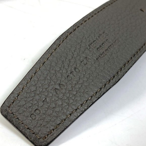 HERMES H belt Ash okare belt Togo gray